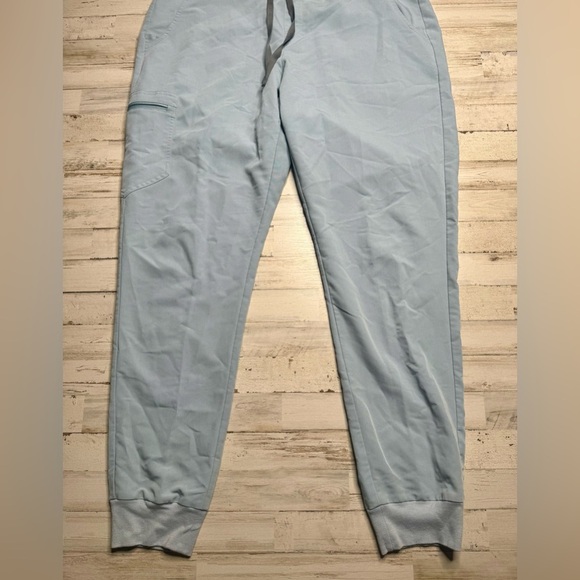 FIGS Scrubs Women XL-T Zamora Jogger Pants Light Blue Technical Collection - Picture 4 of 10